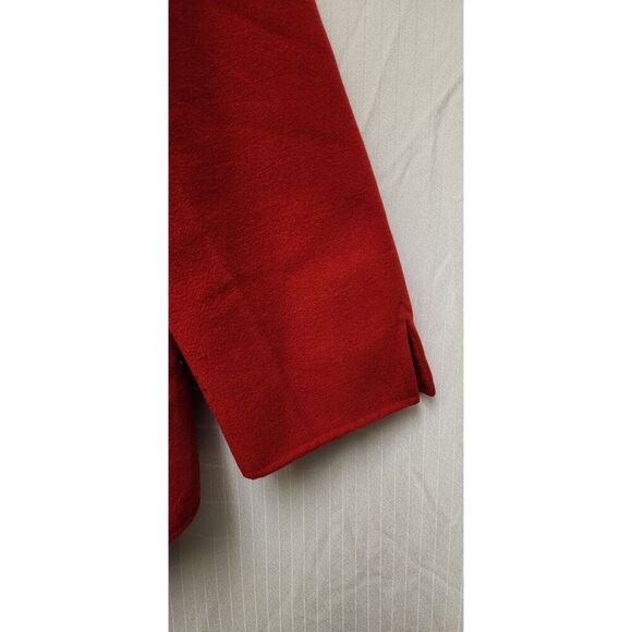 Multiples Women’s Single Breasted Long Sleeve Red Jacket Coat Size Large - Picture 7 of 11